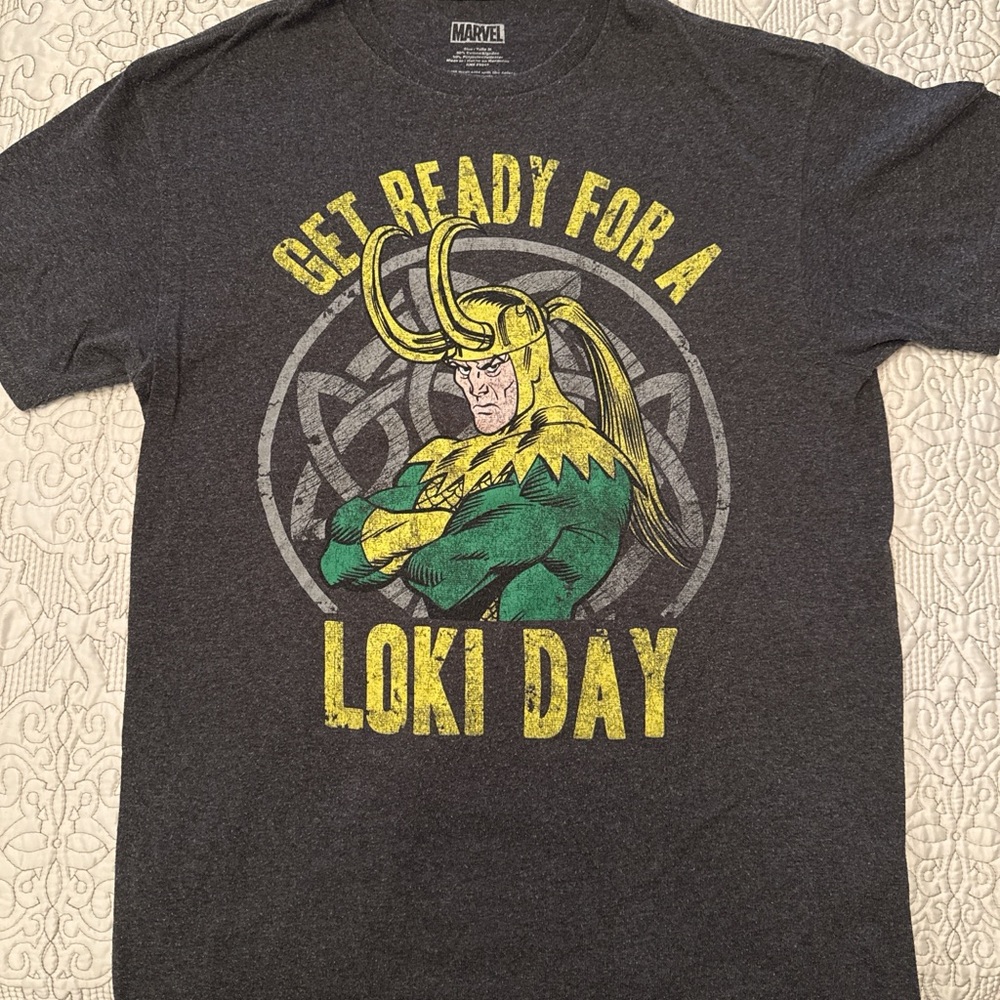 Marvel Loki Day Graphic T-Shirt - Dark Gray